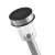 Close-up of Garden Oh My Home solar powered LED path light, stainless steel and plastic, white light