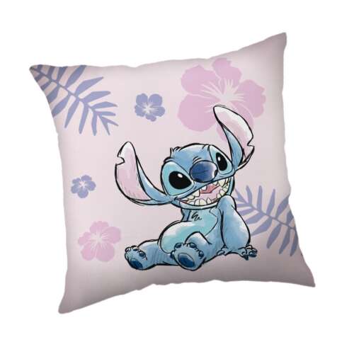 Lilo & Stitch pink pillow with floral pattern