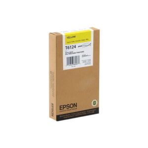 Epson T6124 Жълта мастилена касета 220ml за принтери Stylus Pro - Принтер и скенер