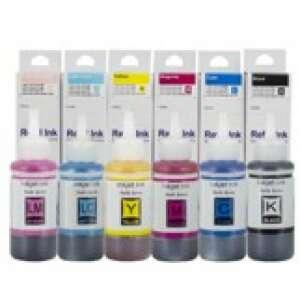 Set de 6 cartușe de cerneală compatibile Eco Pixel pentru imprimante Epson, inclusiv negru, cyan, magenta, galben, cyan deschis și magenta deschis - Consumabile pentru imprimantă