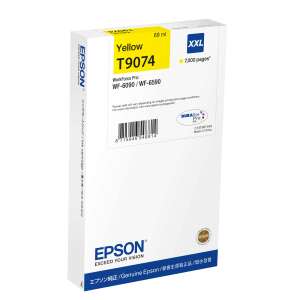 Epson T9074 Gelbe Tintenpatrone, 69ml, XXL, 7000 Seiten, für WorkForce Pro WF-6090/WF-6590 Drucker - Schreibwaren & Schreibmaterial