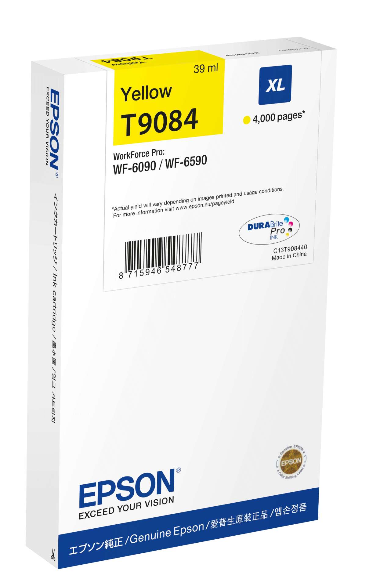 Epson T9084 Tintapatron Yellow 4K , C13T90844N