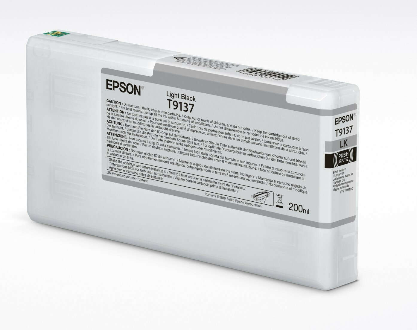 Epson T9137 Tintapatron Light Black 200ml , C13T913700