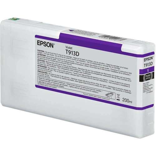 Epson T913D Violet Ink Cartridge, 200ml