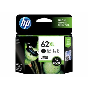 HP 62XL Black Ink Cartridge - High Yield - Printer supply