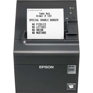 Epson TM-L90LF Kassenbon-Drucker, thermisch, linerfrei, kompatibel, schwarz - Etikettendrucker