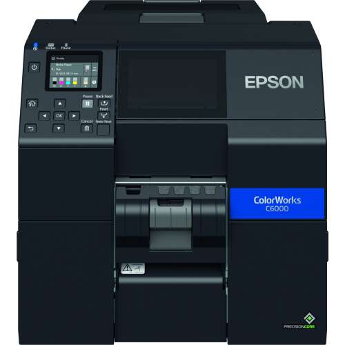 Epson ColorWorks CW-C6000Pe színes tintasugaras címkenyomtató elölnézet