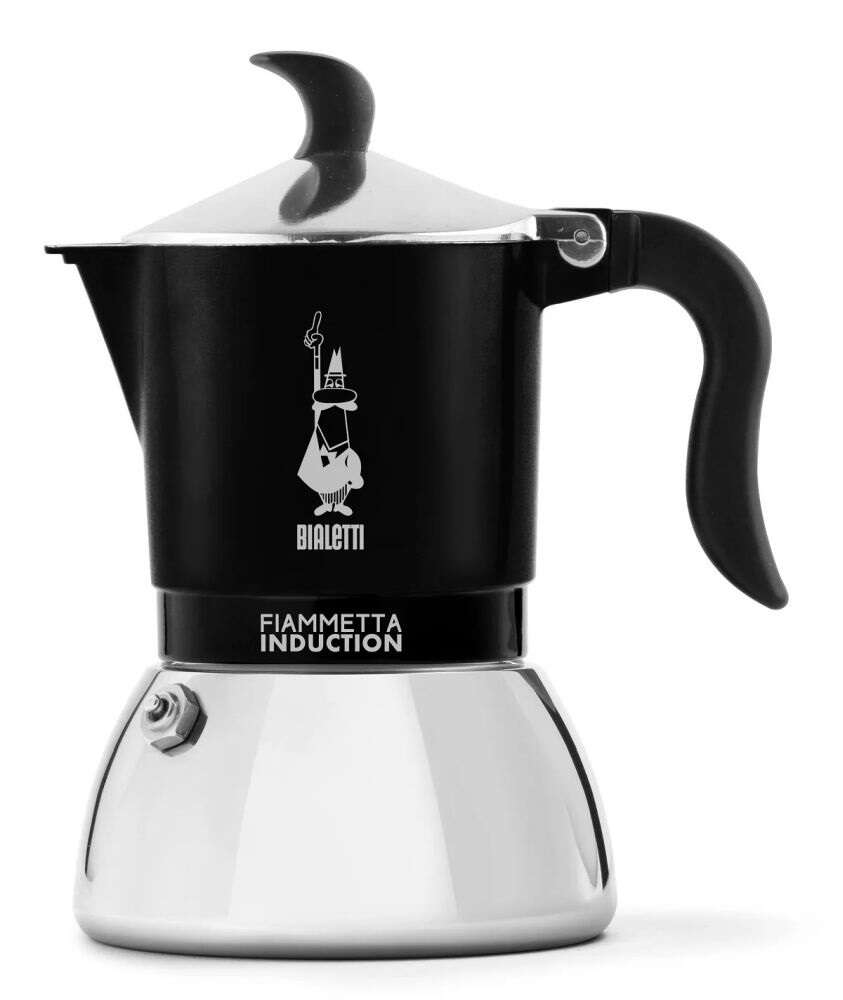Bialetti 7146 Fiammetta Indukciós Kotyogós Kávéfőző 4 személyes, Fekete