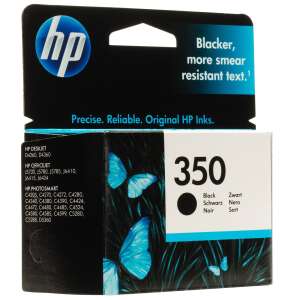 HP 350 Black Ink Cartridge, 200 pages yield - Printer & scanner