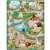 Ricokids Premium Игрална Подложка Zoo, 120x92cm, миеща се, оцветена, с маркери, за деца