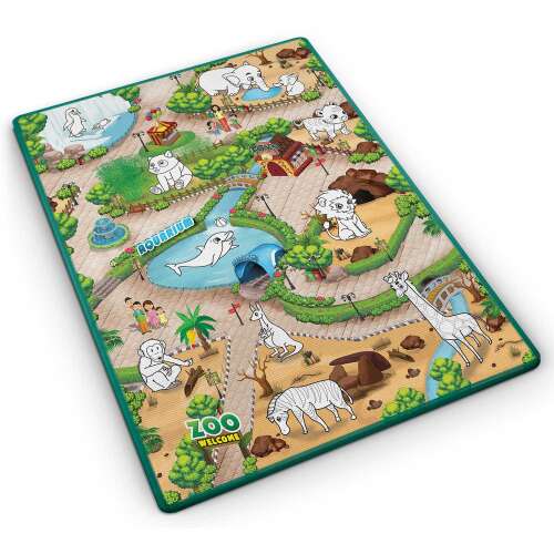 Ricokids Zoo themed washable coloring play mat