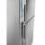 Close-up view of the Candy CCT3L517ES bottom freezer refrigerator door handle