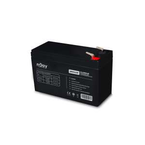 NJOY GP07122F 12V 7Ah AGM battery, sealed, maintenance-free, F2/T2 terminals - Accumulator