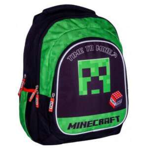 Minecraft hátizsák, iskolatáska, 3 rekeszes, 42x30x19cm, Time to Mine, Creeper, Astra 92069218 