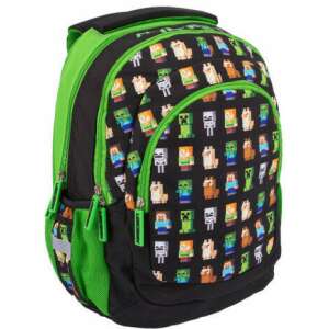 Minecraft iskolai hátizsák, iskolatáska, 3 rekeszes, 39x28x15cm, Multi Characters, Astra 92069226 