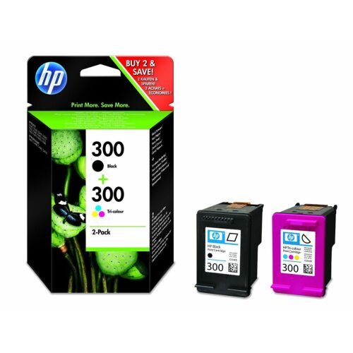 HP 300 Black and Tri-color Ink Cartridge Multipack
