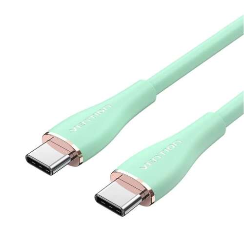 Vention USB-C - 2 USB-C kábel, 1,5m, zöld szilikon - Vention