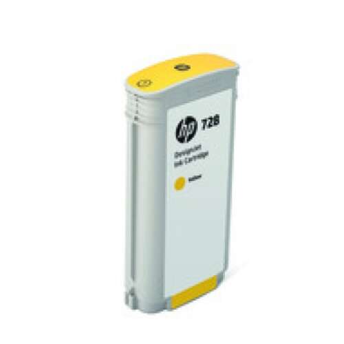 HP DesignJet 728 Yellow Ink Cartridge, 130ml