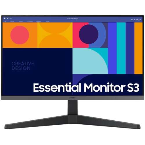 Samsung LS24C332GAUXEN 24 hüvelykes IPS LED monitor, elülső nézet