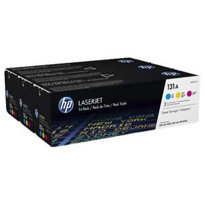 HP LaserJet 131A Три-пакет тонер касети, циан, магента, жълто, 3 опаковки - Офис технологии