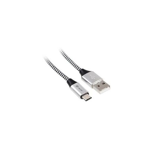 USB 2.0 Type-C кабел A мъжки - C мъжки 1.0 м черно-сребристо 140120546