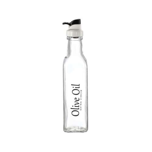 Recipient pentru ulei de măsline cu dozator - 250 ml - Transparent