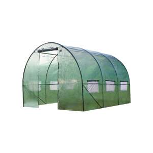 Kerti fóliasátor huzat 3,5x2x2 m zöld fóliasátor takaró teljes nézet - Kertészeti fólia