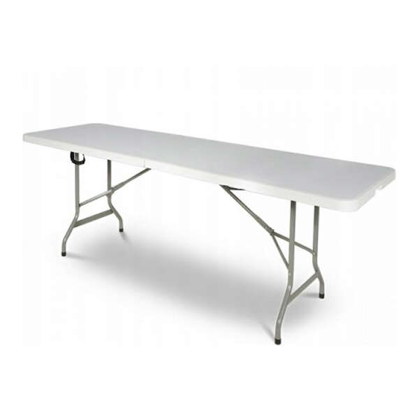 Kerti asztal, összecsukható, 180x74x74cm, fémszerkezet
