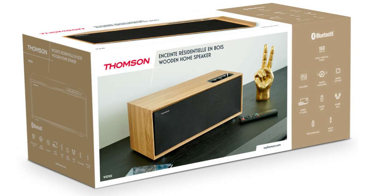 Thomson COZY WS702 bluetooth Audio center, Brown