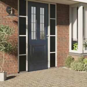 vidaXL fekete statikus ablakfólia ajtóra szerelve - Üvegfólia