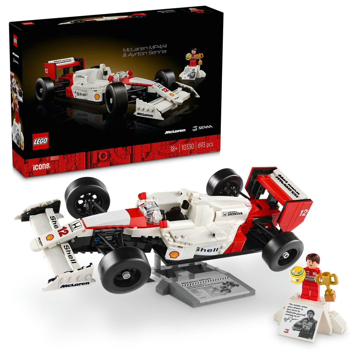 E-shop LEGO® Icons 10330 McLaren MP4/4 a Ayrton Senna Stavebnica auta pr...