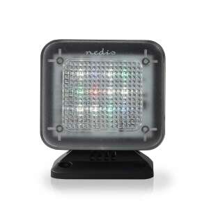 Nedis TV szimulátor 12 színes LED-del, fekete, elülső nézet - Ajax