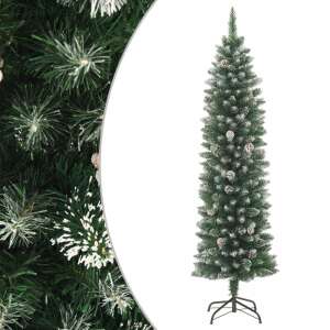 Vékony PVC műkarácsonyfa állvánnyal 210 cm 92156090 