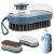 Háromfejű cleaning brush with liquid dispenser and interchangeable heads collage