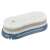 Cleaning brush with dispenser, sponge head, white color