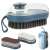Cleaning brush with dispenser, 3 different heads, blue color