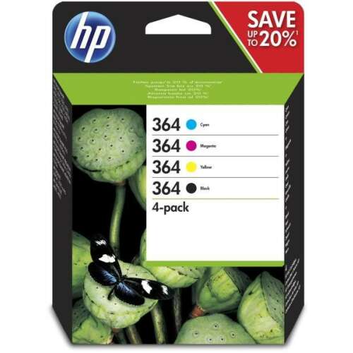HP 364 tintapatron multipack, cián, magenta, sárga, fekete, 4-es csomag