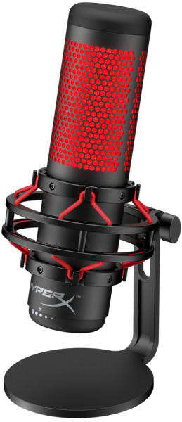 Hyperx quadcast asztali mikrofon, fekete-vörös (4p5p6aa)