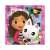 Gabby's Dollhouse 3-in-1 puzzle featuring Gabby and her cat friend Cakey Cat