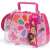 Barbie makeup set for kids, pretend makeup kit in a pink carrying case