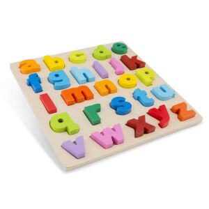 New Classic Toys wooden lowercase alphabet puzzle for toddlers - Developmental Toy for School-Age Kid