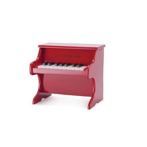 New Classic Toys red wooden toy piano for kids