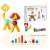 Magplayer STICK magnetic building toy set, 26 pieces, collage showing different models