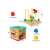 In Garden Top 5 in 1 Activity Cube wooden toy for toddlers, featuring a shape sorter, clock, maze, bead maze, and gears