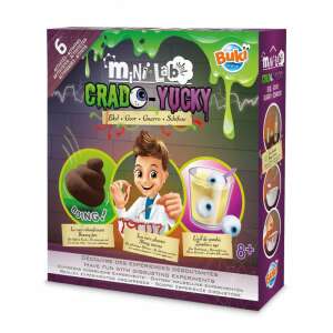 Mini Lab Crad-o-Yucky science kit with 6 disgusting experiments, featuring slime, goo, and more, for kids 8 years and up - Buki France Science & Discovery Toy