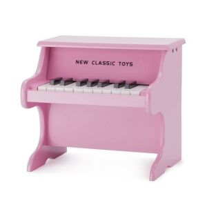 New Classic Toys Pian Roz din Lemn pentru Copii - 18 Clape - Instrumente muzicale de jucarie