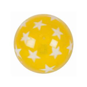 Sárga világító labda fehér csillagokkal, 7,5 cm, John - John
