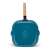 Fissman grill pan, cast iron with wooden handle, blue, 28x28x3 cm, bottom view