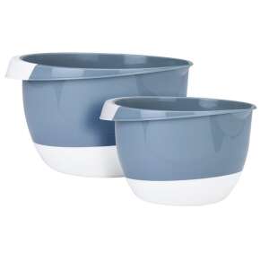 Set boluri de amestecare albastre Excellent Houseware, boluri din polipropilenă de 2 și 3,5 litri - Boluri de amestecare