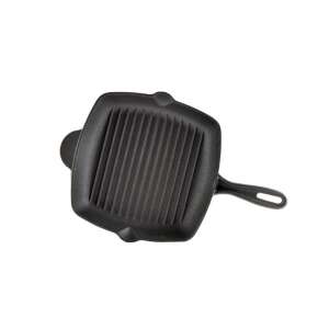 Cast iron grill pan with spout, 26x26cm - Cookware & bakeware